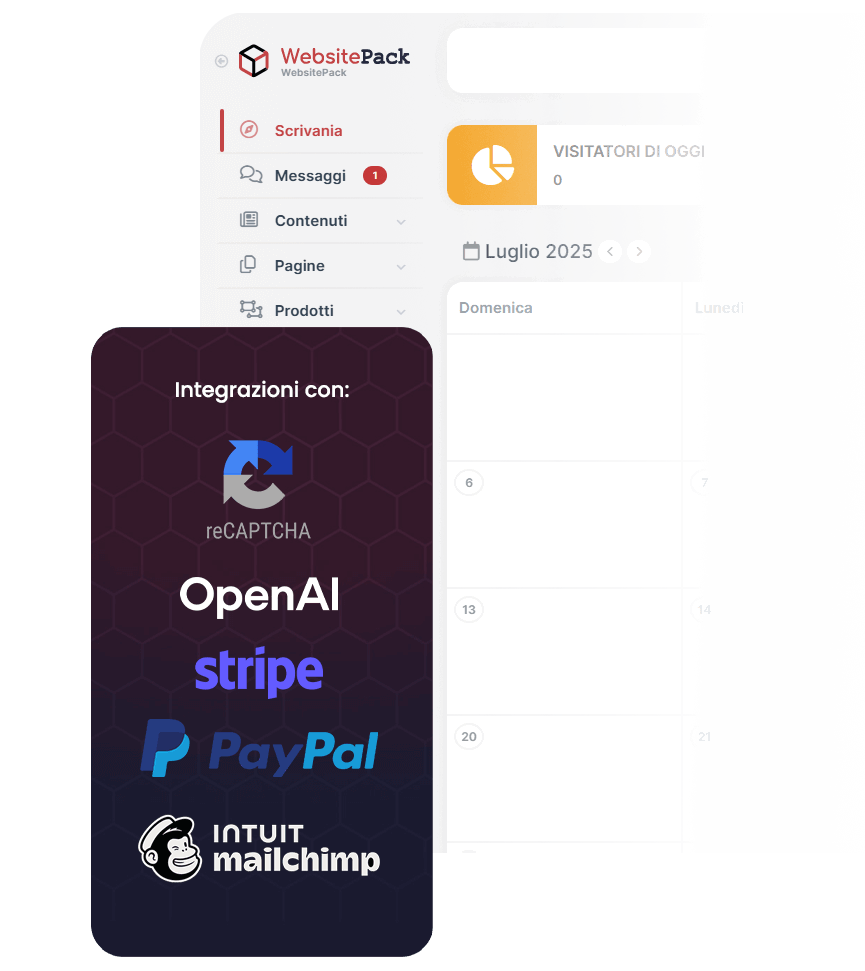 WebsitePack Packs integrazioni